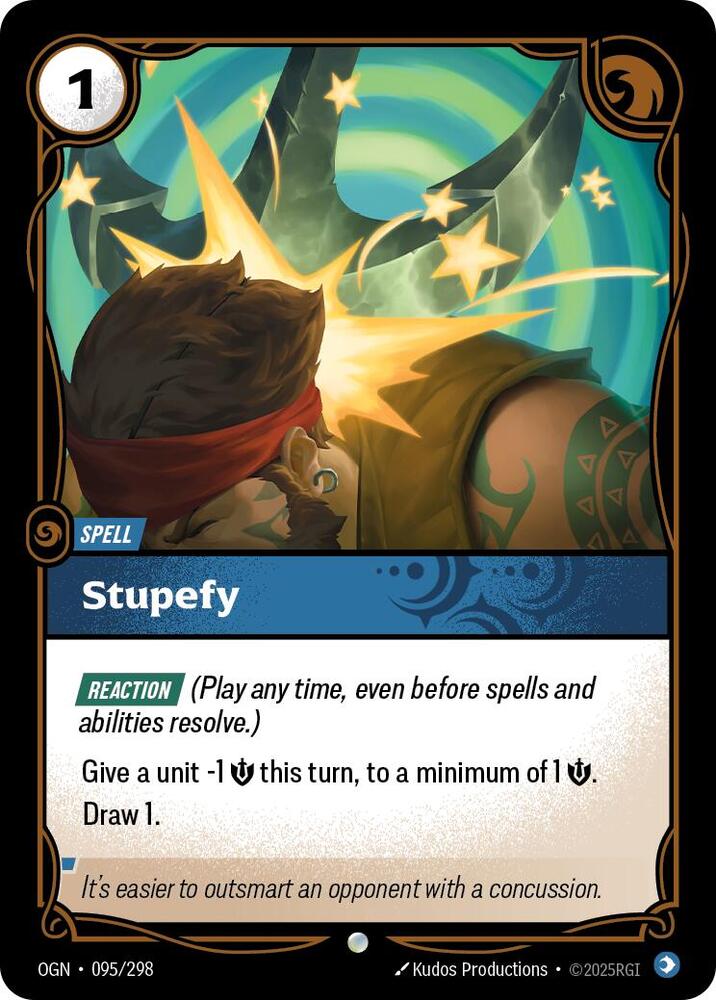 Stupefy FOIL Riftbound Origins 095/298