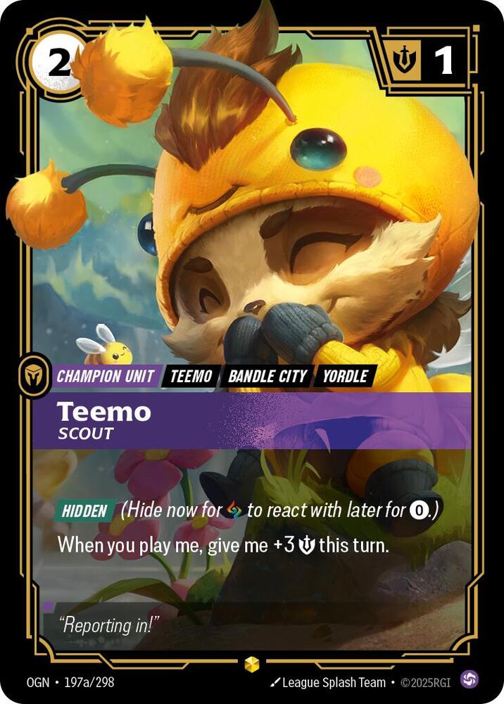 Teemo Scout Alternate Art Riftbound Origins 197a/298