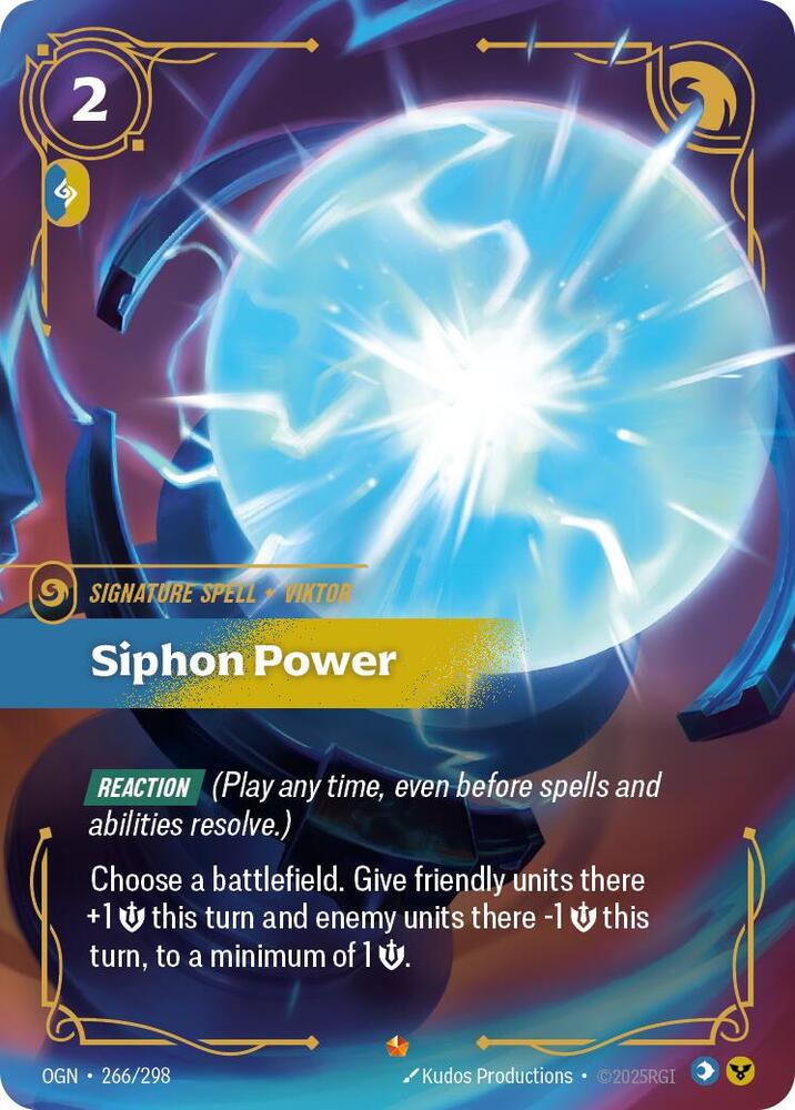 Siphon Power Riftbound Origins 266/298