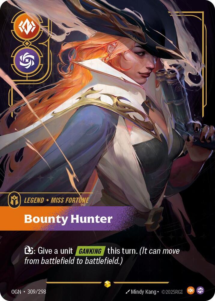 Miss Fortune Overnumbered Bounty Hunter Riftbound Origins 309/298
