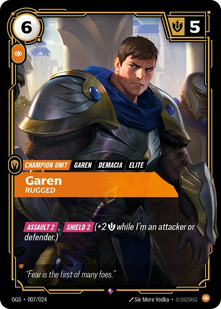 Garen Rugged Riftbound Origins Proving Grounds 007/024