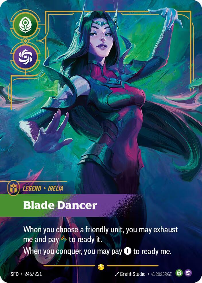 Irelia Blade Dancer Overnumbered Riftbound Spiritforged 246/221