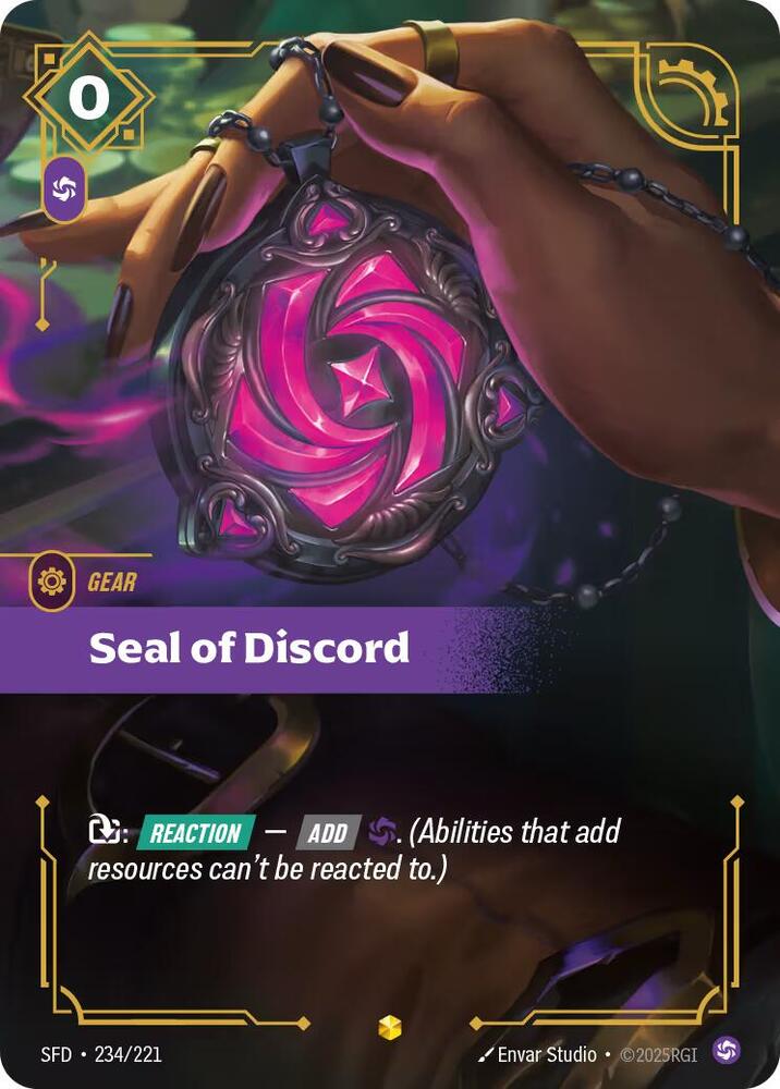 Seal of Discord Overnumbered Riftbound Spiritforged 234/221