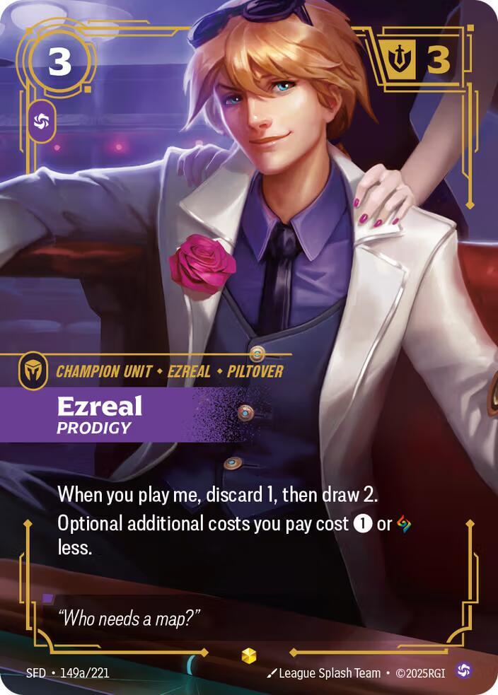 Ezreal Prodigy Alternate Art Riftbound Spiritforged 149a/221