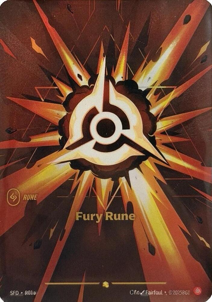 Fury Rune Alternate Art Riftbound Spiritforged R01a