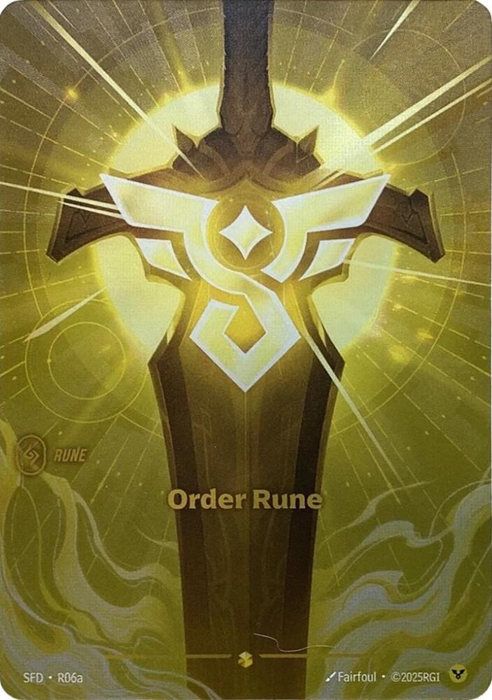 Order Rune Alternate Art Riftbound Spiritforged R06a