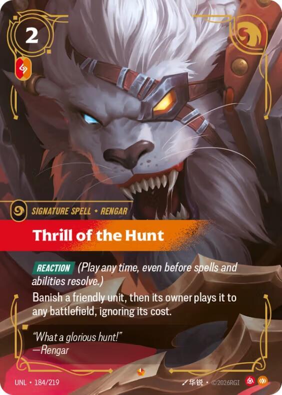 Thrill of the Hunt Riftbound Unleashed 184/219