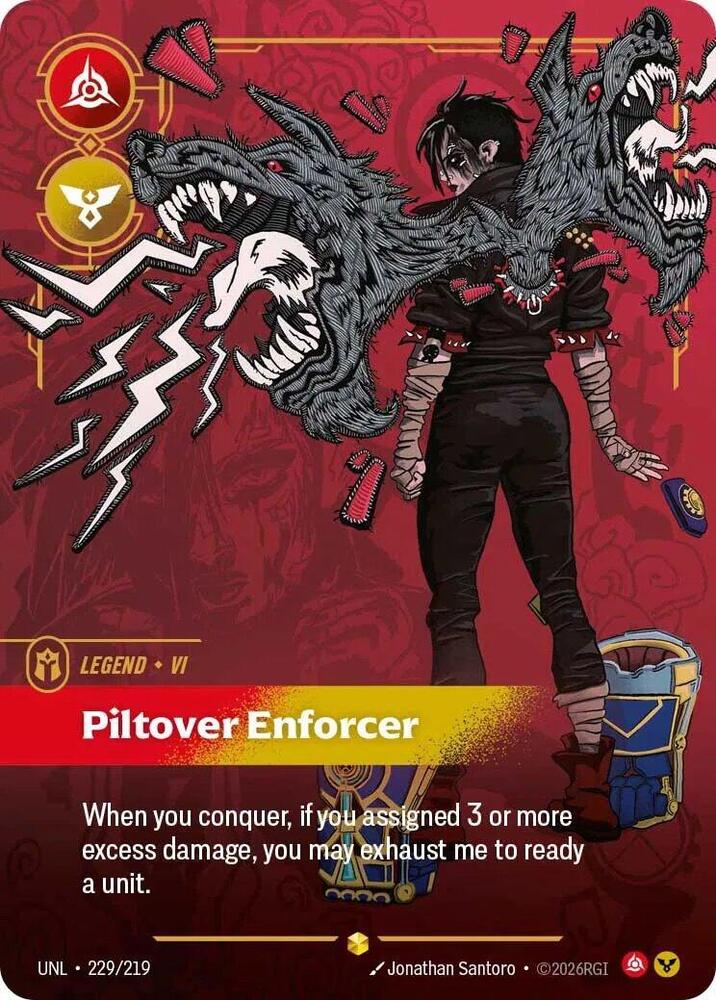 Vi Piltover Enforcer Overnumbered Riftbound Unleashed 229/219