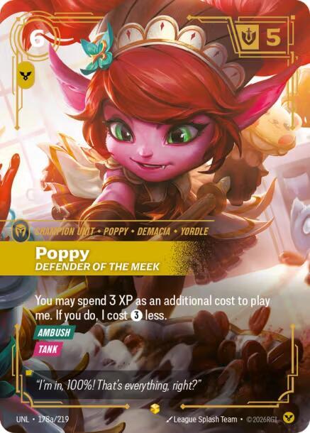 Poppy Defender of the Meek Alternate Art Riftbound Unleashed 178a/219