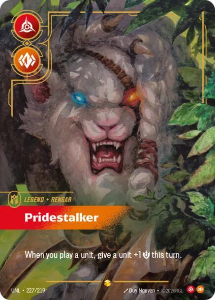 Rengar Pridestalker Overnumbered Riftbound Unleashed 227/219