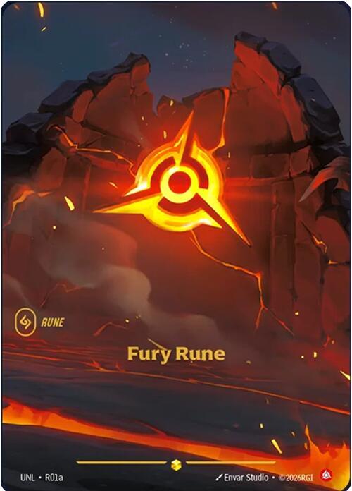 Fury Rune Alternate Art Riftbound Unleashed R01a