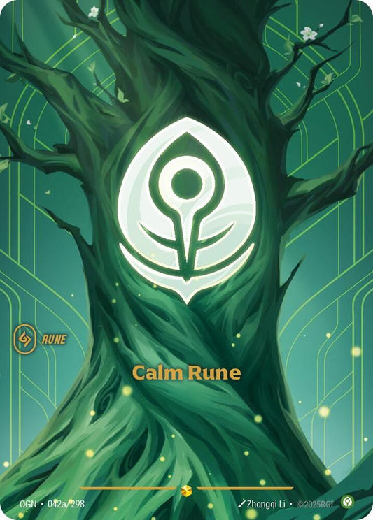 Calm Rune Alternate Art Riftbound Origins 042a/298
