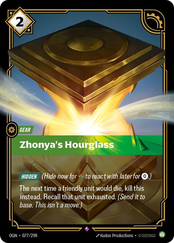 Zhonya’s Hourglass Riftbound Origins 077/298