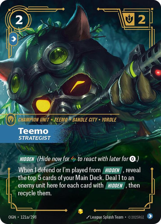 Teemo Strategist Alternate Art Riftbound Origins 121a/298