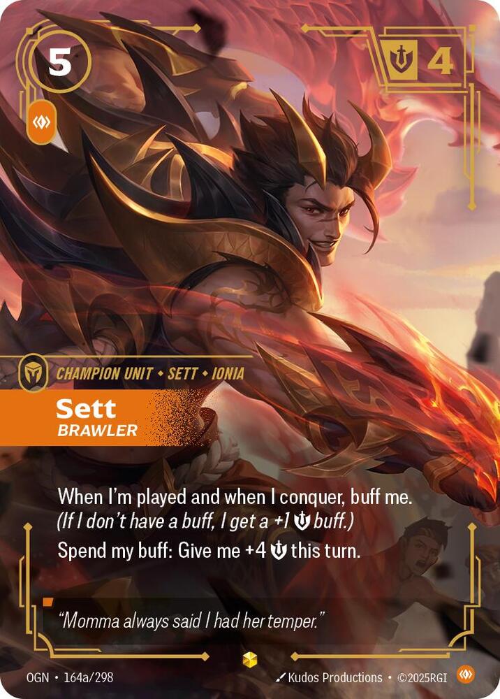 Sett Brawler Alternate Art Riftbound Origins 164a/298