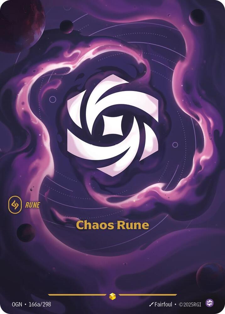 Chaos Rune Alternate Art Riftbound Origins 166a