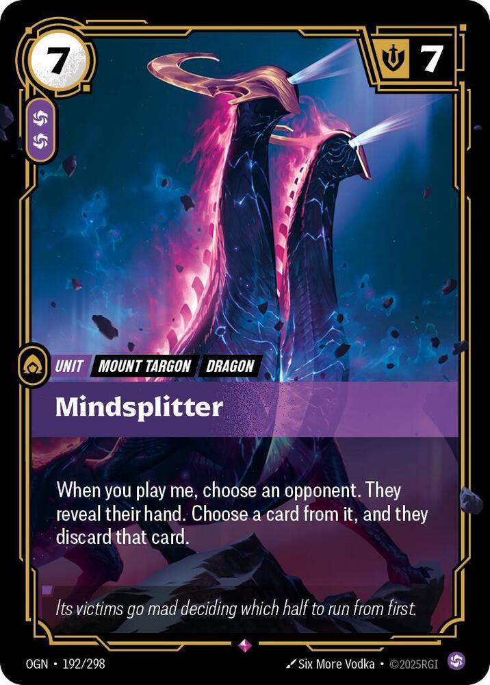 Mindsplitter Riftbound Origins 192/298