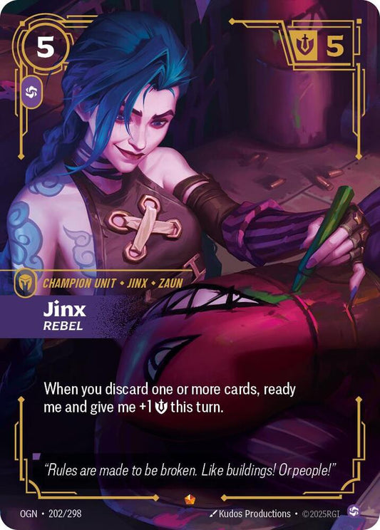 Jinx Rebel Riftbound Origins 202/298