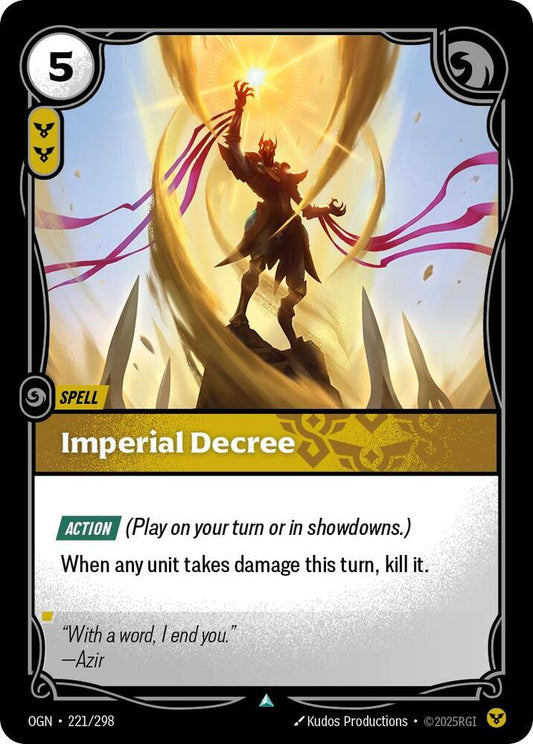 Imperial Decree FOIL Riftbound Origins 221/298