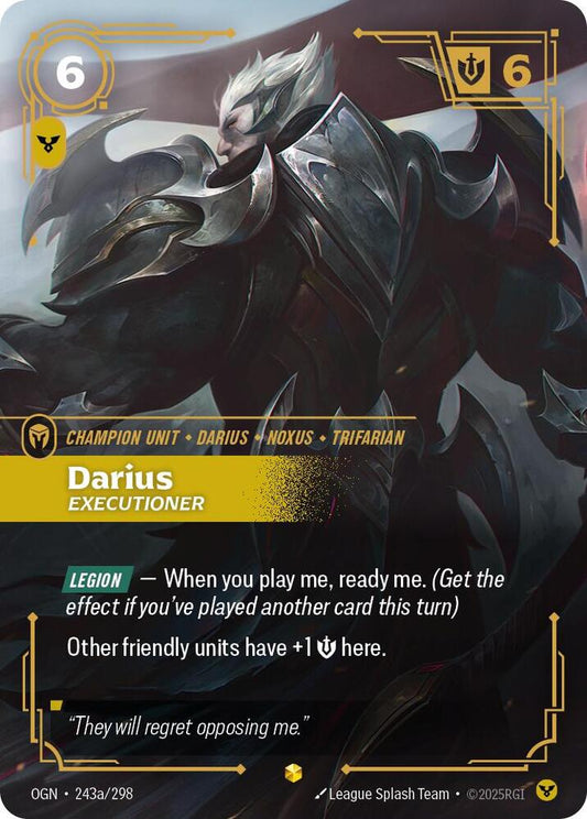 Darius Executioner Alternate Art Riftbound Origins 243a/298