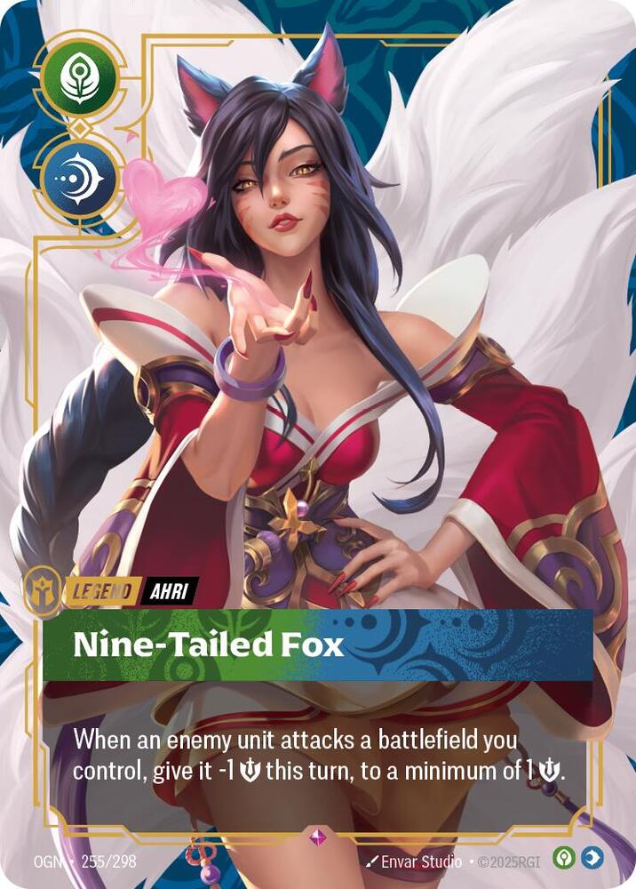 Ahri Nine-Tailed Fox Riftbound Origins 255/298