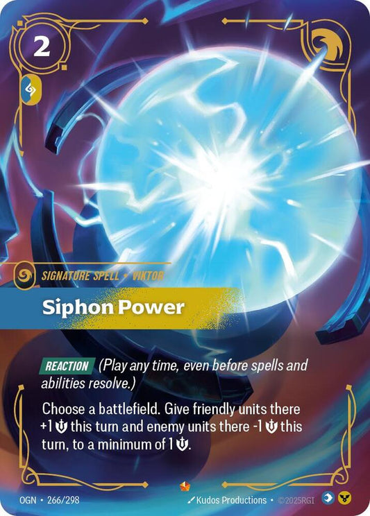Siphon Power Riftbound Origins 266/298