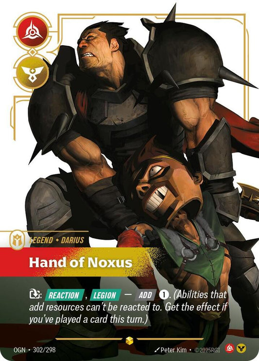 Darius Hand of Noxus Overnumbered Riftbound Origins 302/298