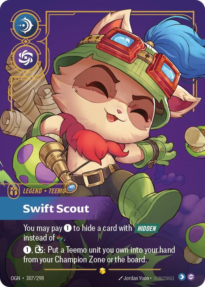 Teemo Swift Scout Overnumbered Riftbound Origins 307/298