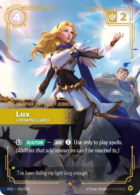 Lux Crownguard Riftbound Origins Proving Grounds 014/024