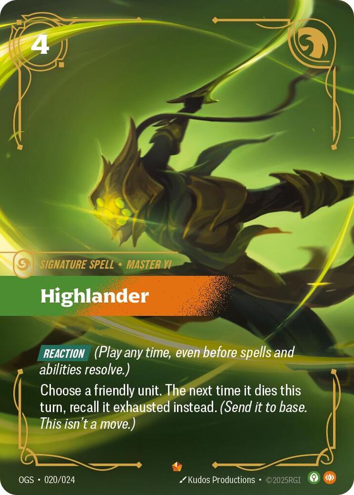Highlander Riftbound Origins Proving Grounds 020/024