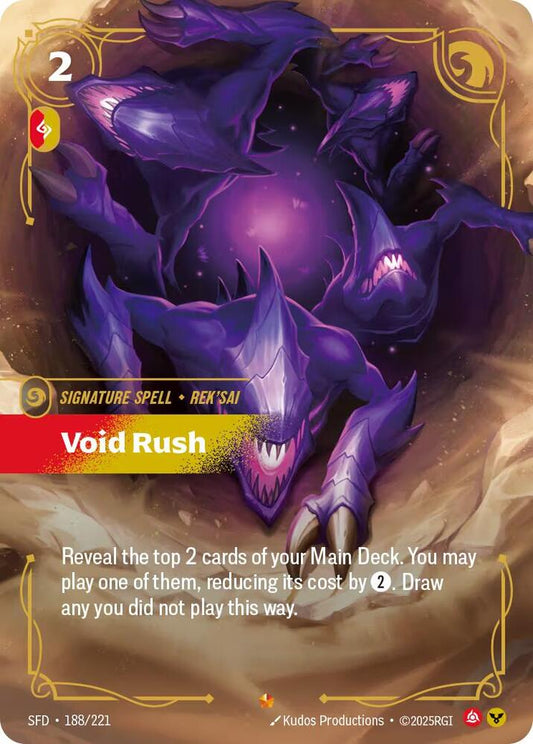 Void Rush Riftbound Spiritforged 188/221