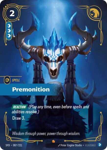 Premonition Riftbound Spiritforged 087/221