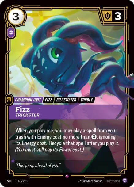 Fizz Trickster Riftbound Spiritforged 140/221