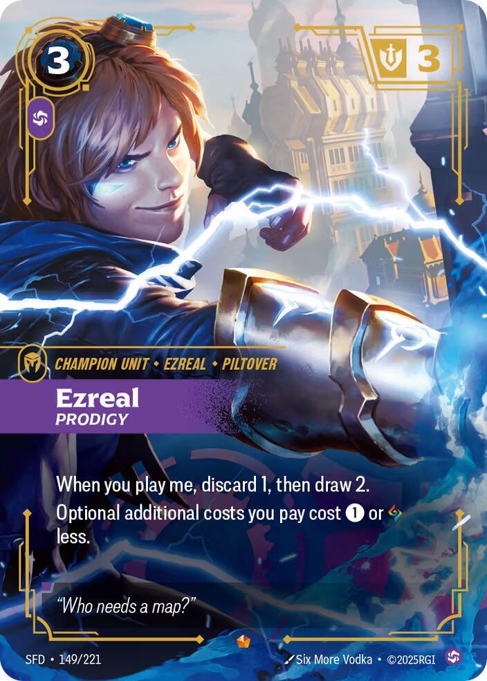 Ezreal Prodigy Riftbound Spiritforged 149/221