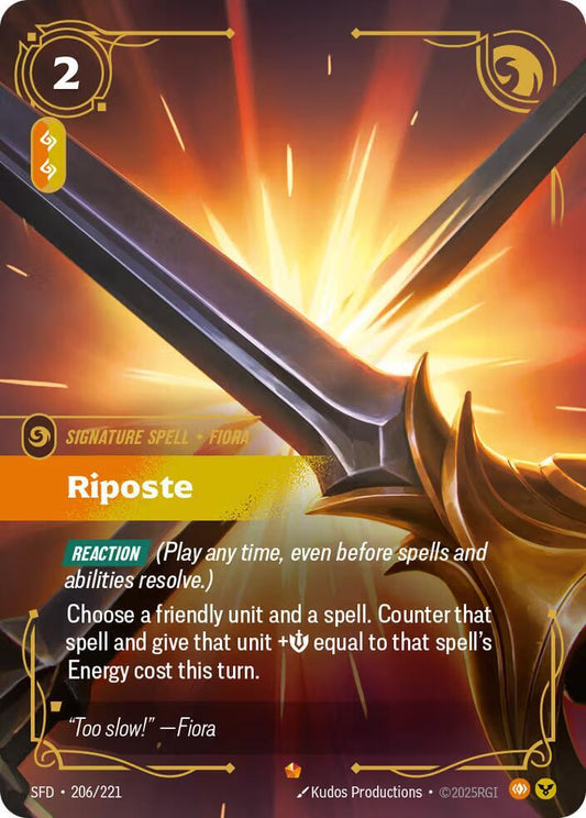 Riposte Riftbound Spiritforged 206/221