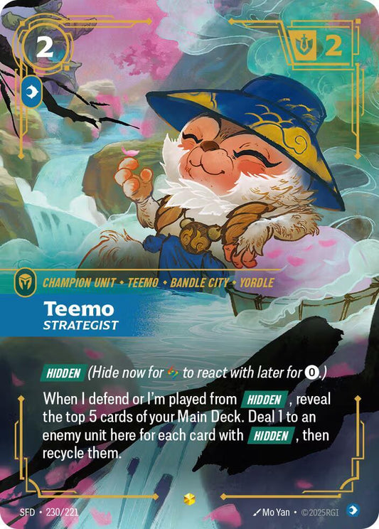 Teemo Strategist Overnumbered Riftbound Spiritforged 230/221
