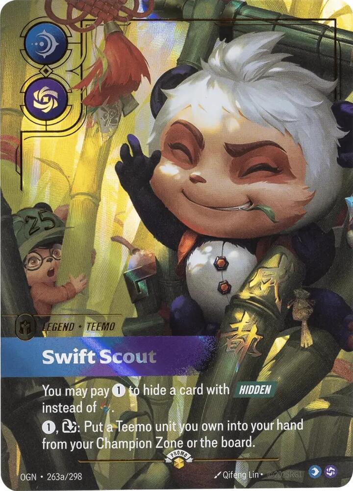 Teemo Swift Scout Riftbound Worlds Bundle 2025 Promo 263a/298 LIGHTLY PLAYED