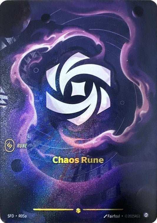 Chaos Rune Alternate Art Riftbound Spiritforged R05a