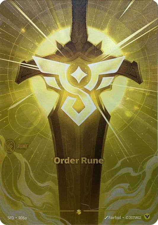 Order Rune Alternate Art Riftbound Spiritforged R06a