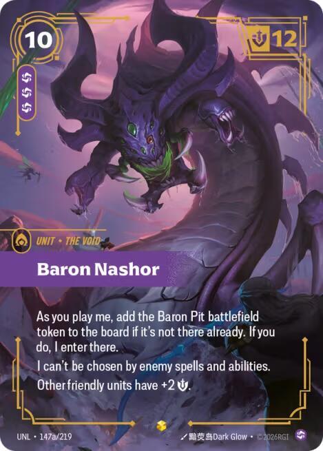 Baron Nashor Alternate Art Riftbound Unleashed 147a/219