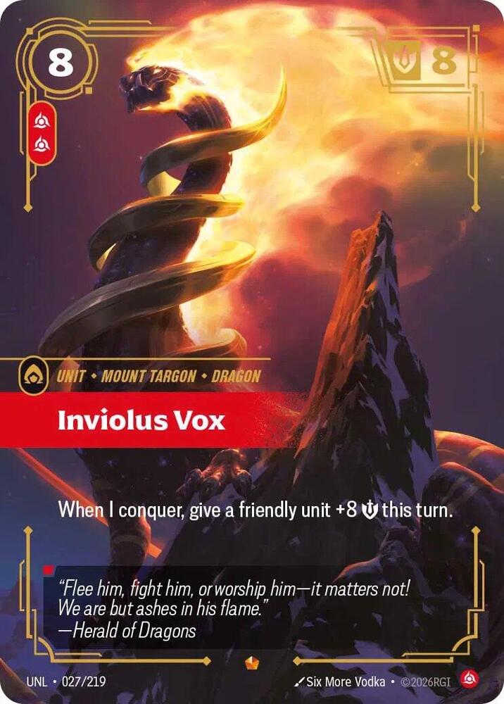 Inviolus Vox Riftbound Unleashed 027/219