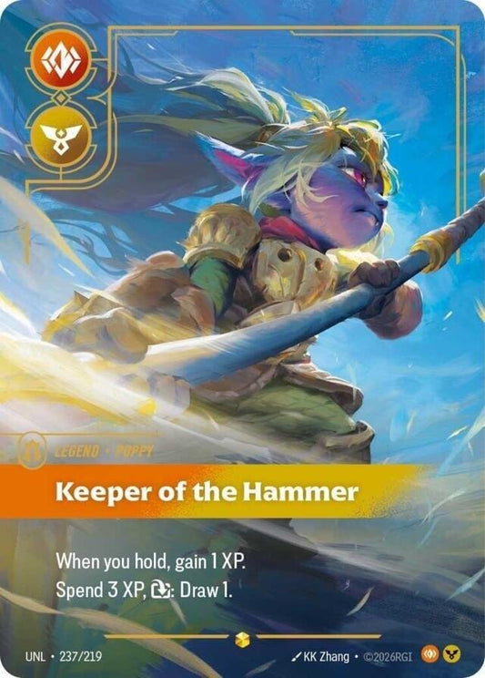 Poppy Keeper of the Hammer Overnumbered Riftbound Unleashed 237/219