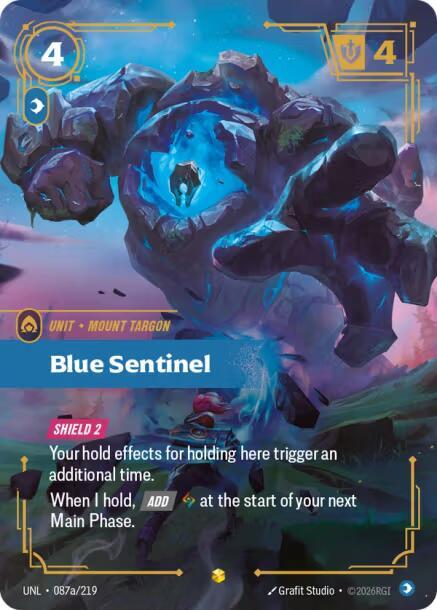 Blue Sentinel Alternate Art Riftbound Unleashed 087a/219