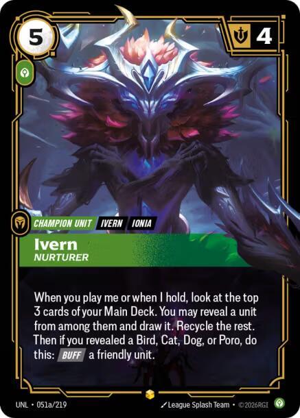Ivern Nurturer Alternate Art Riftbound Unleashed 051a/219