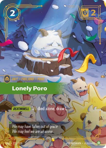 Lonley Poro Overnumbered Riftbound Unleashed 221/219