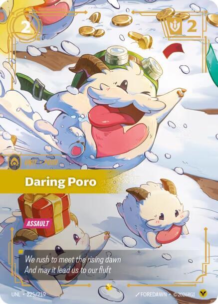 Daring Poro Overnumbered Riftbound Unleashed 225/219
