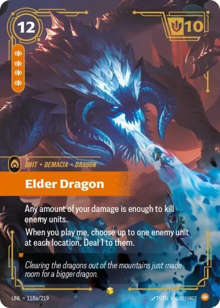 Elder Dragon Alternate Art Riftbound Unleashed 118a/219