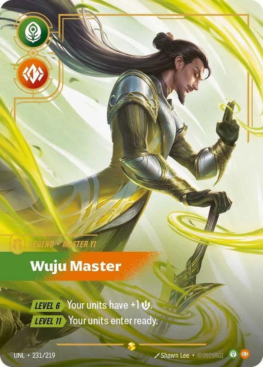 Master Yi Wuju Master Overnumbered Riftbound Unleashed 231/219