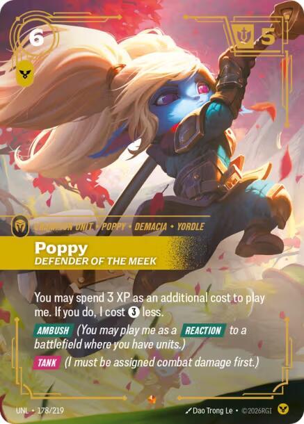 Poppy Defender of the Meek Riftbound Unleashed 178/219