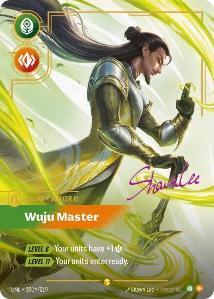 Master Yi Wuju Master Signature Riftbound Unleashed 231/219